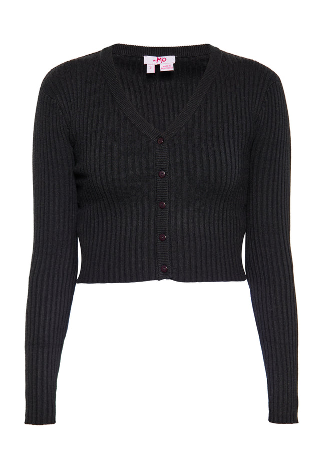 myMo Women's Cropped Cardigan
