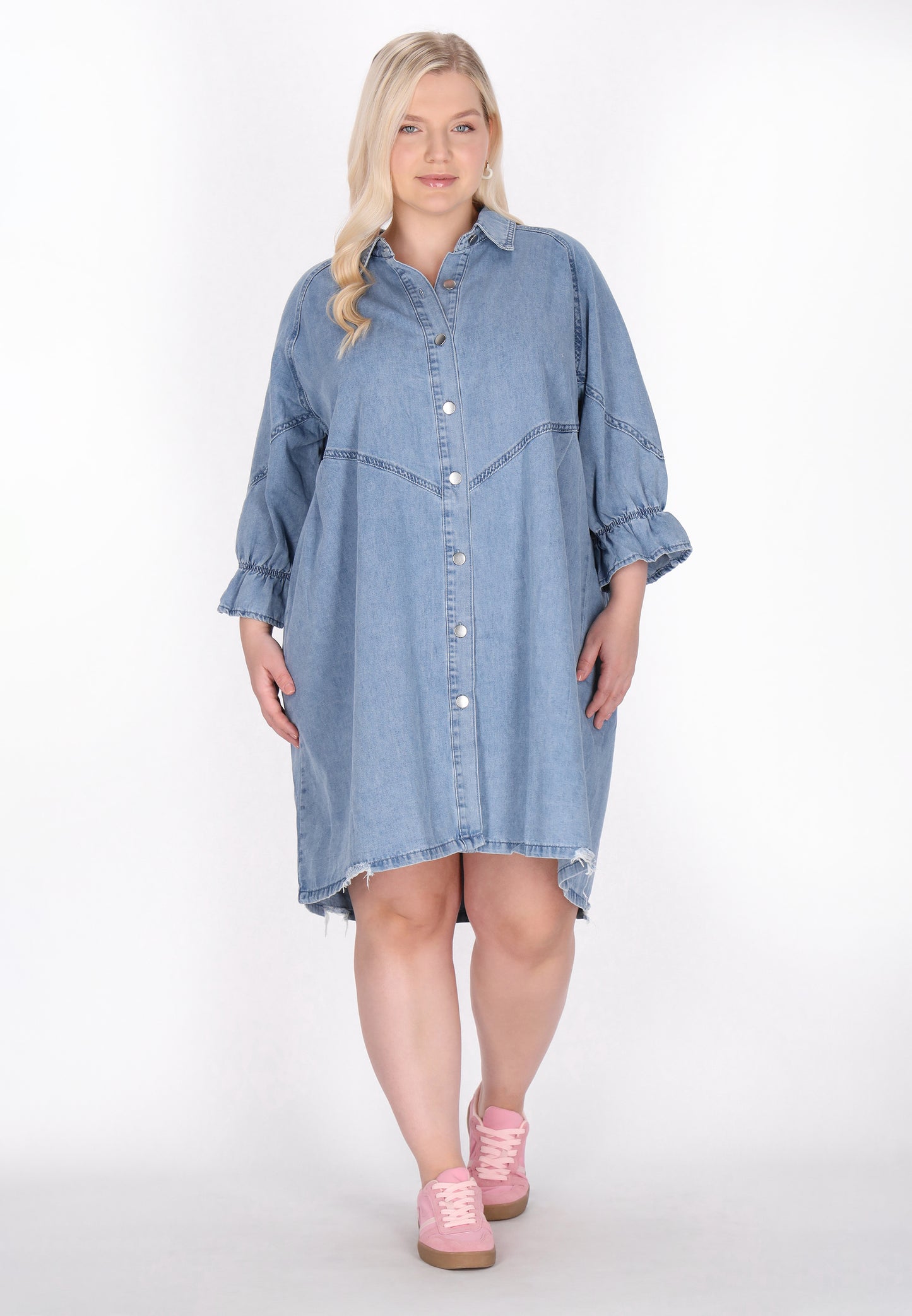 myMo Damen Plus Size Kleid