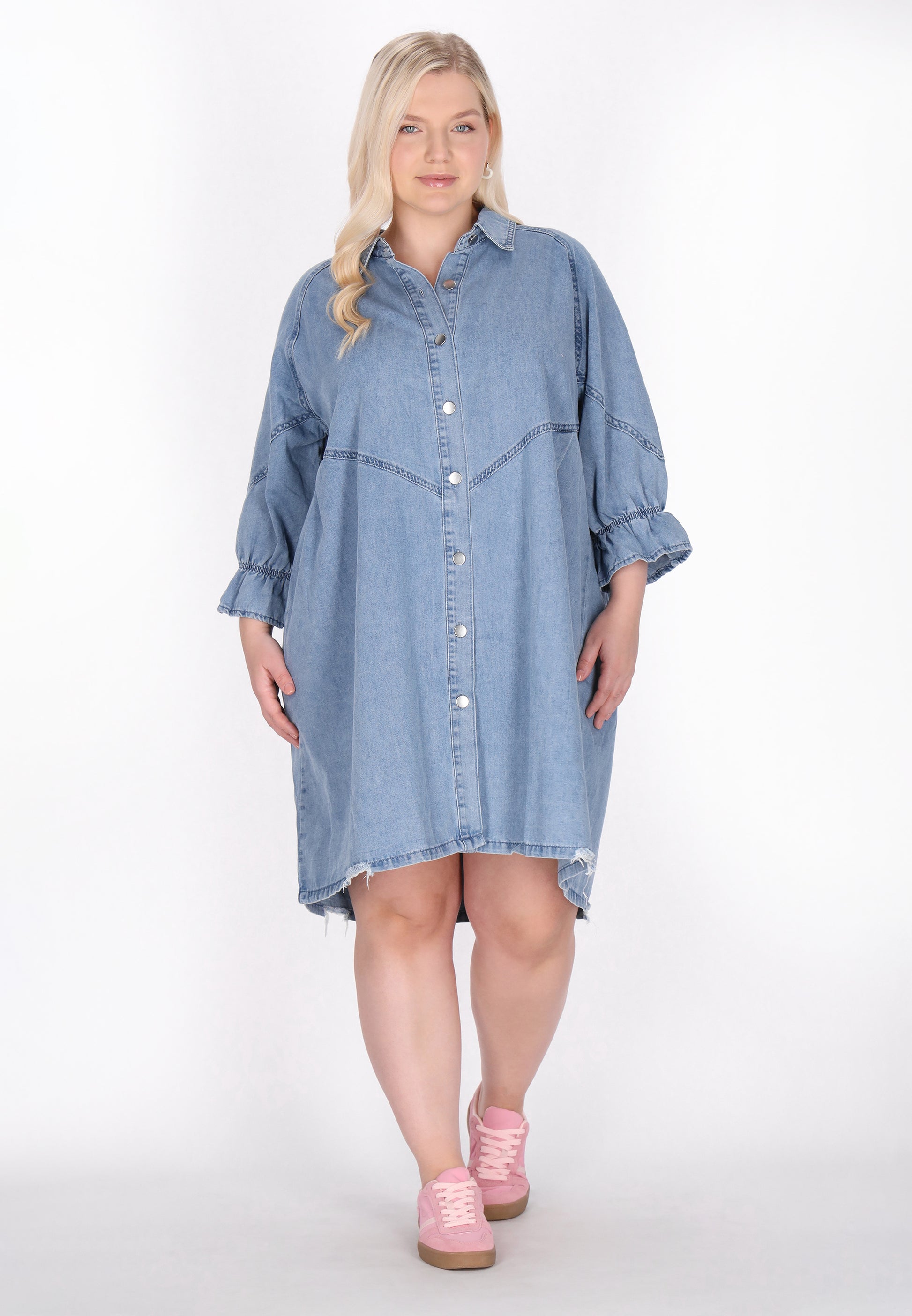 myMo Damen Plus Size Kleid