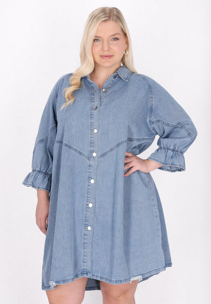 myMo Damen Plus Size Kleid