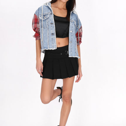 Collection image for: tkane rękawy w kratę typu plaid