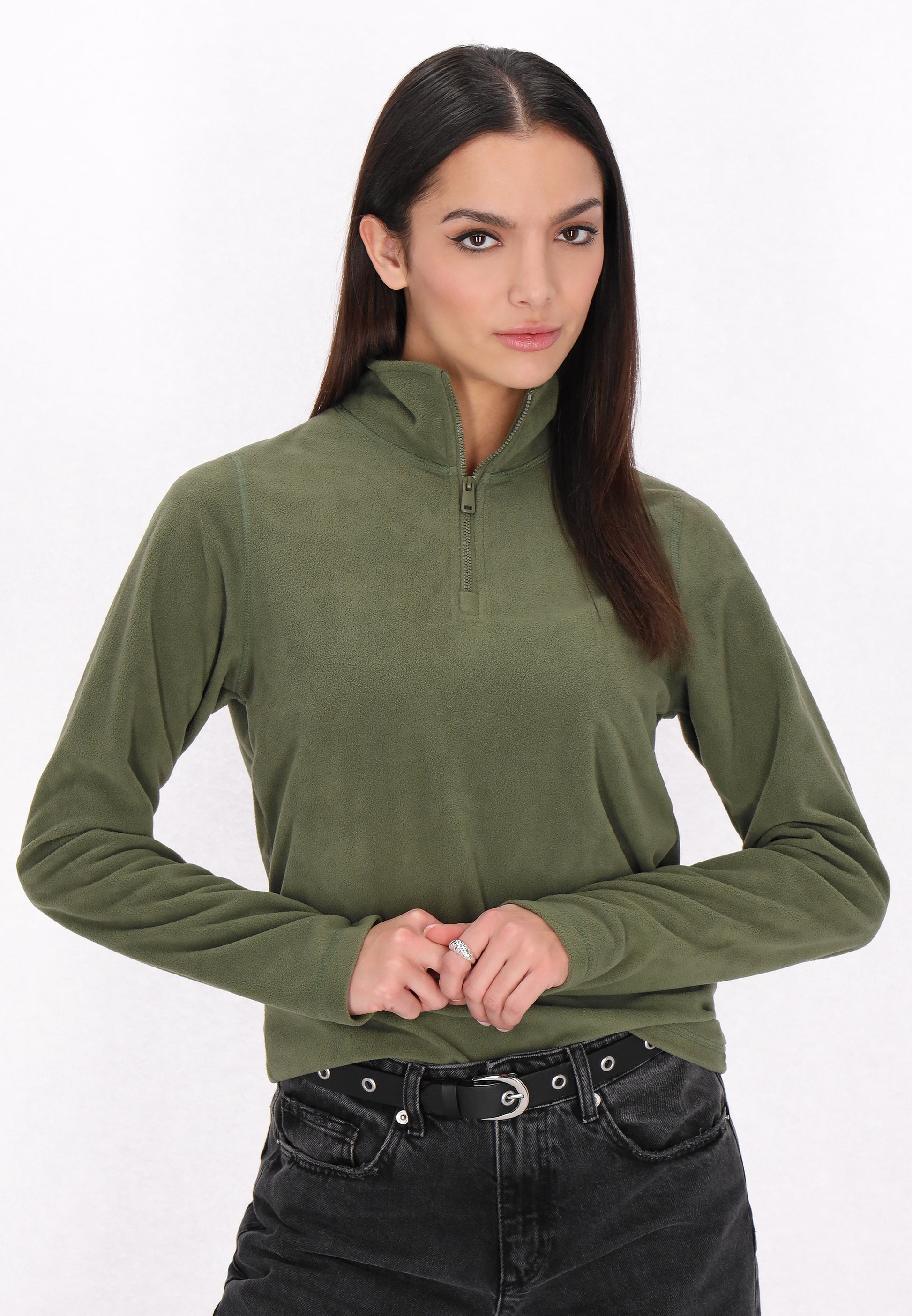 myMo ROCKS Damen Fleece-Pullover