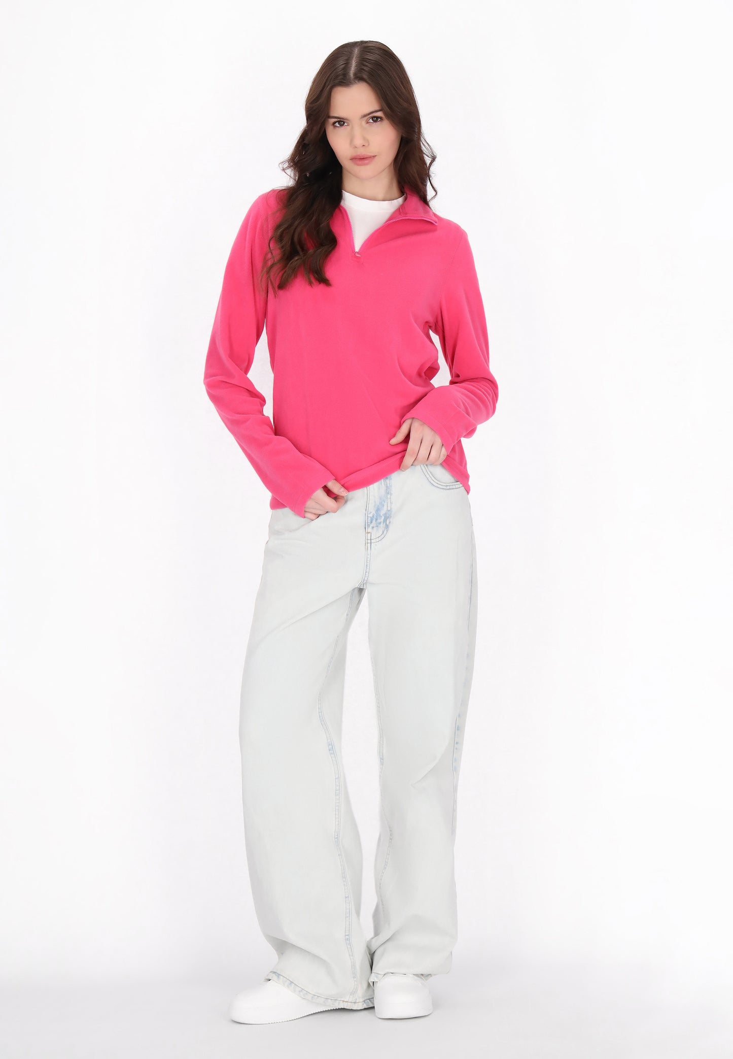 myMo Damen Fleecepullover