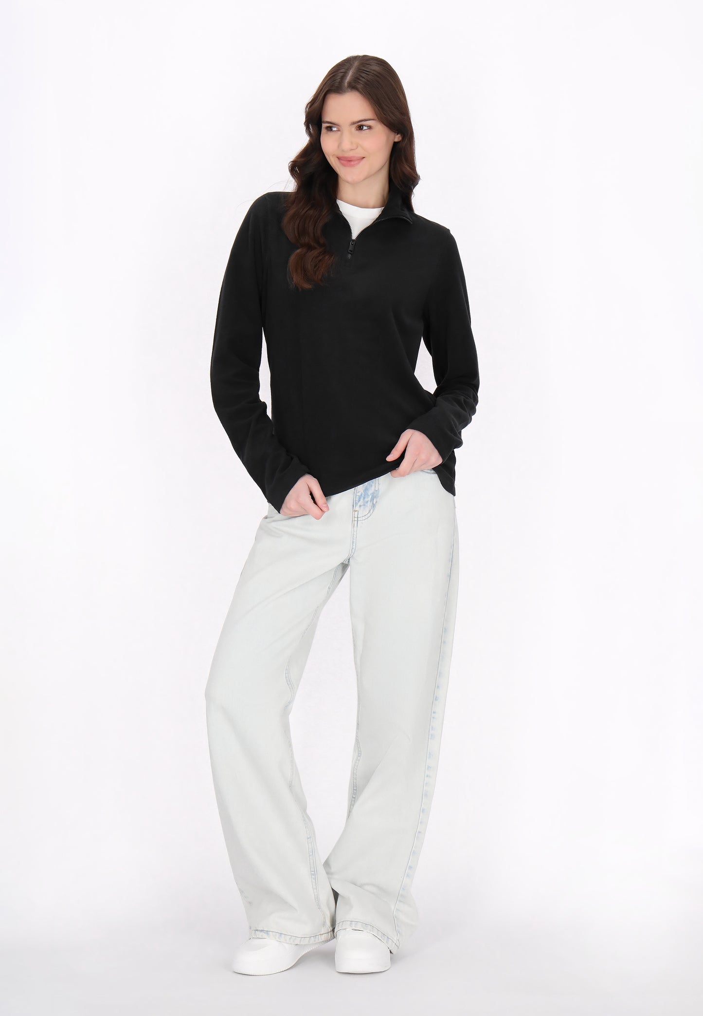 myMo Damen Fleecepullover