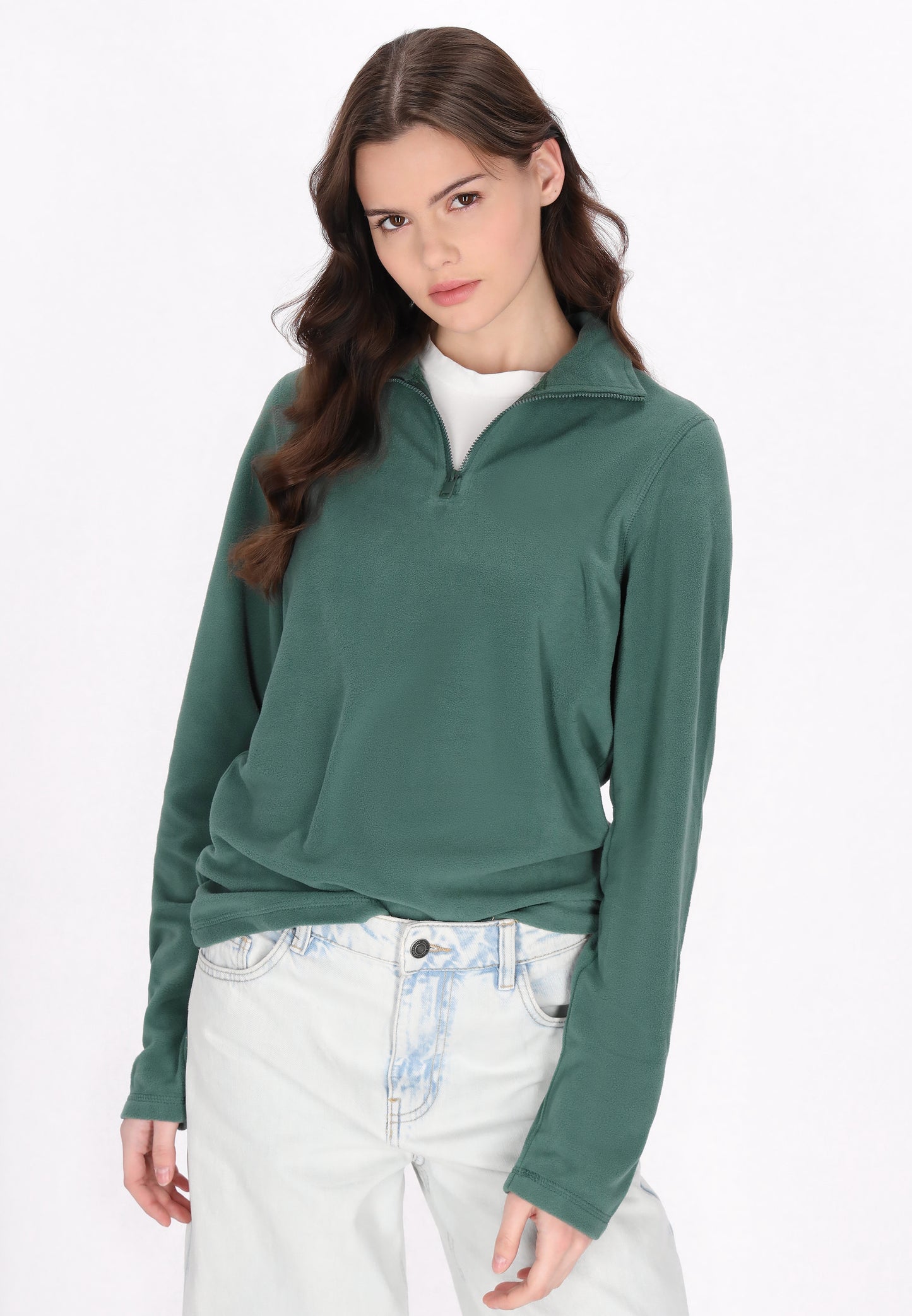 myMo Damen Fleecepullover