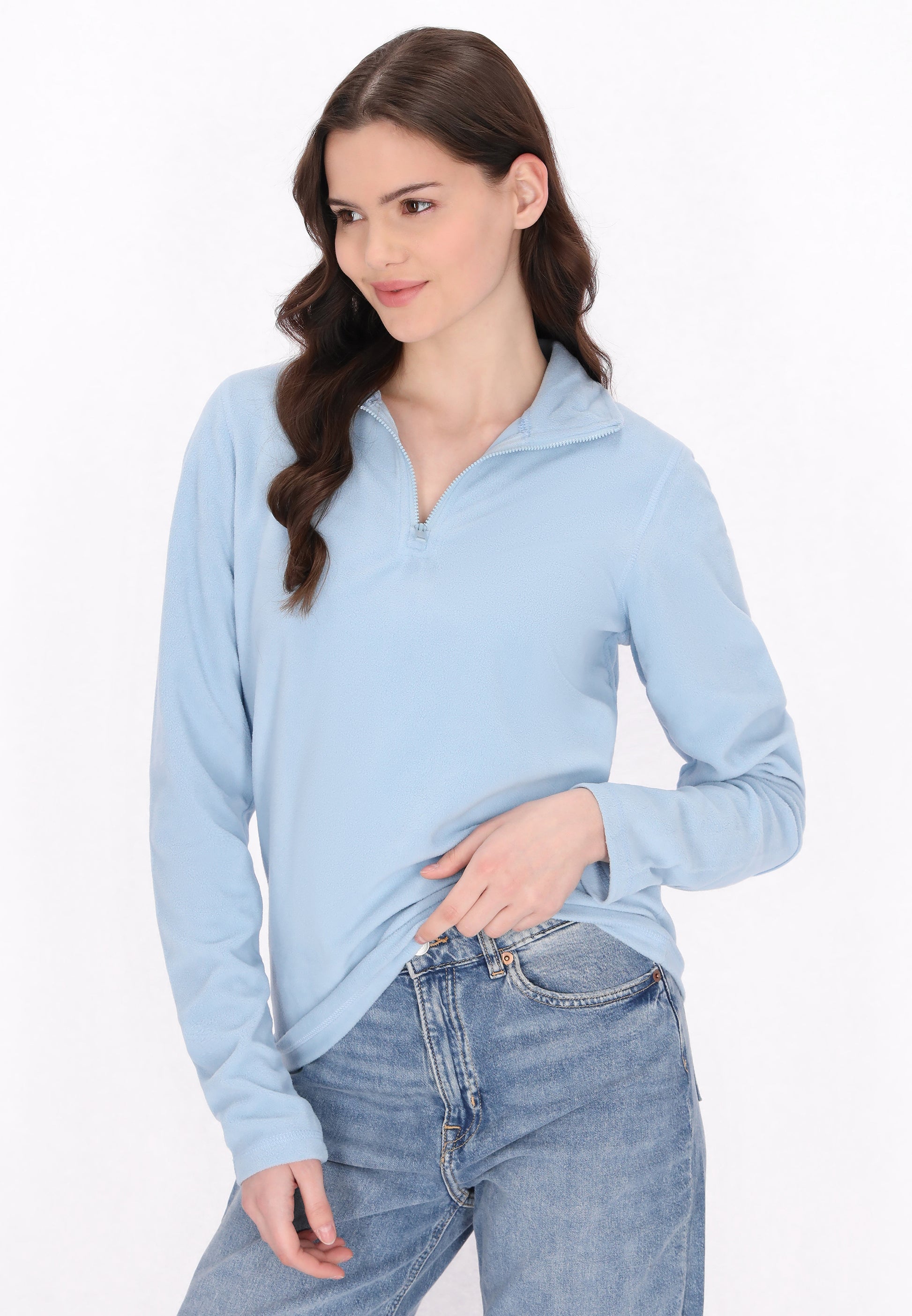 myMo Damen Fleecepullover