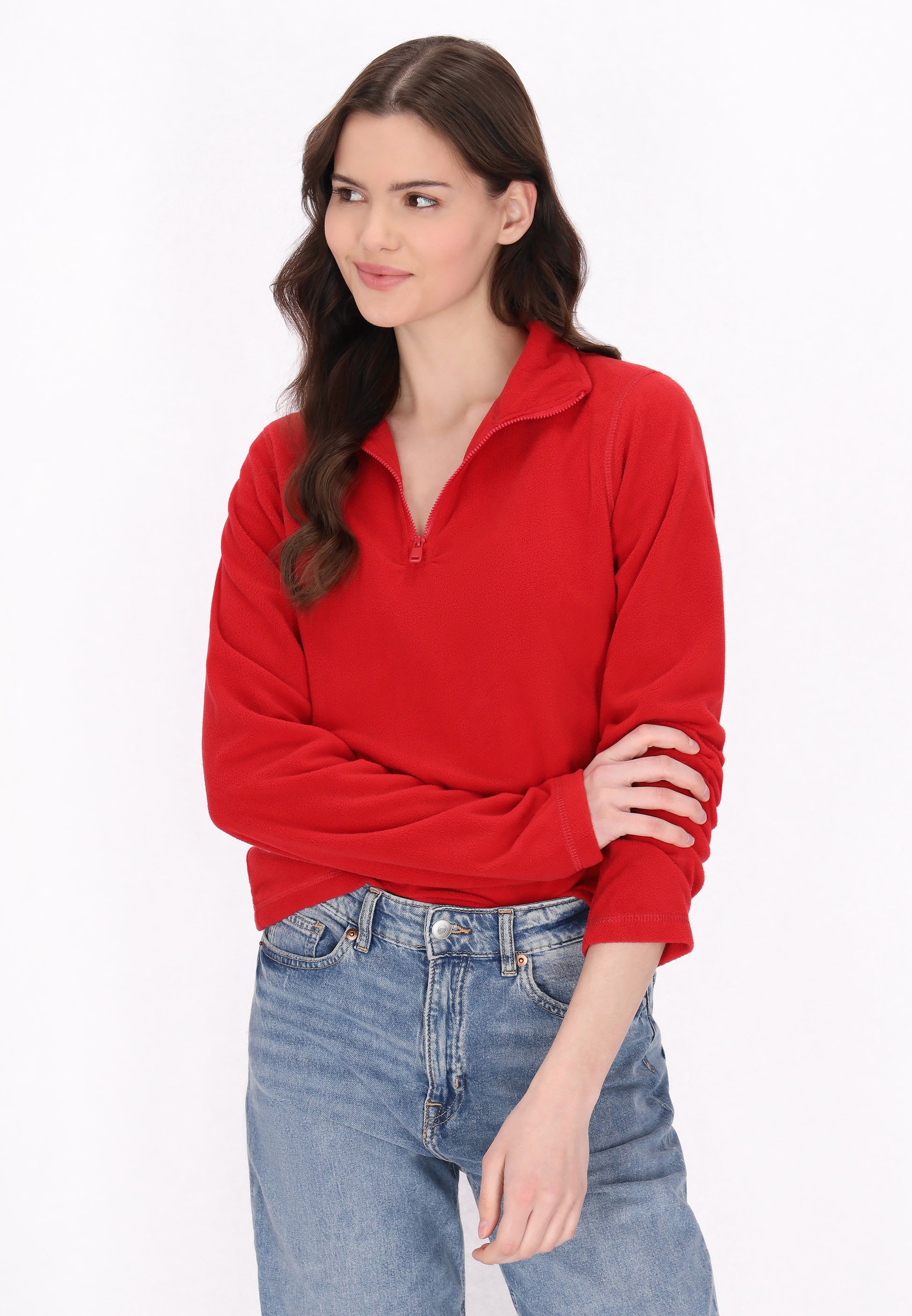 myMo Damen Fleecepullover