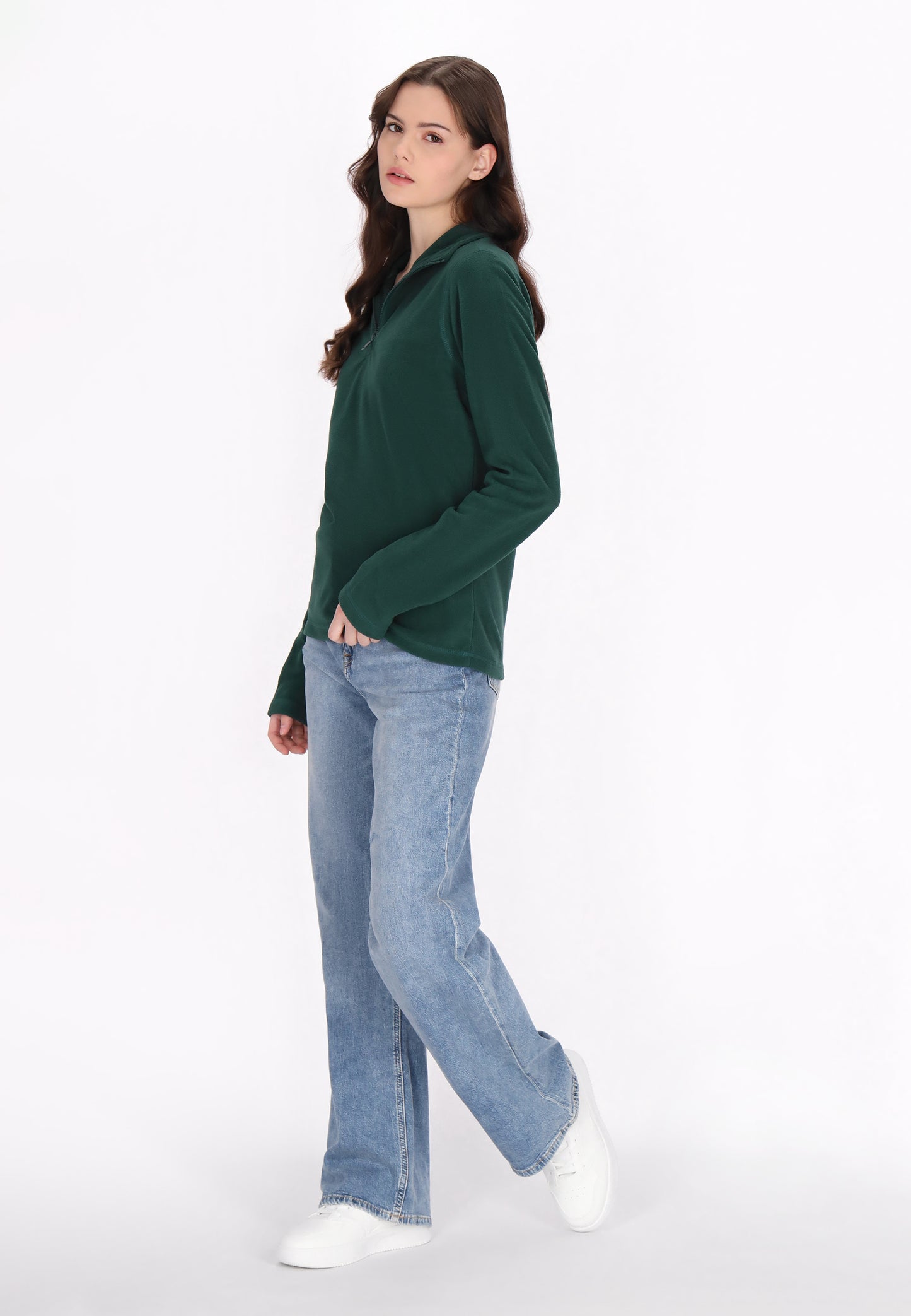 myMo Damen Fleecepullover