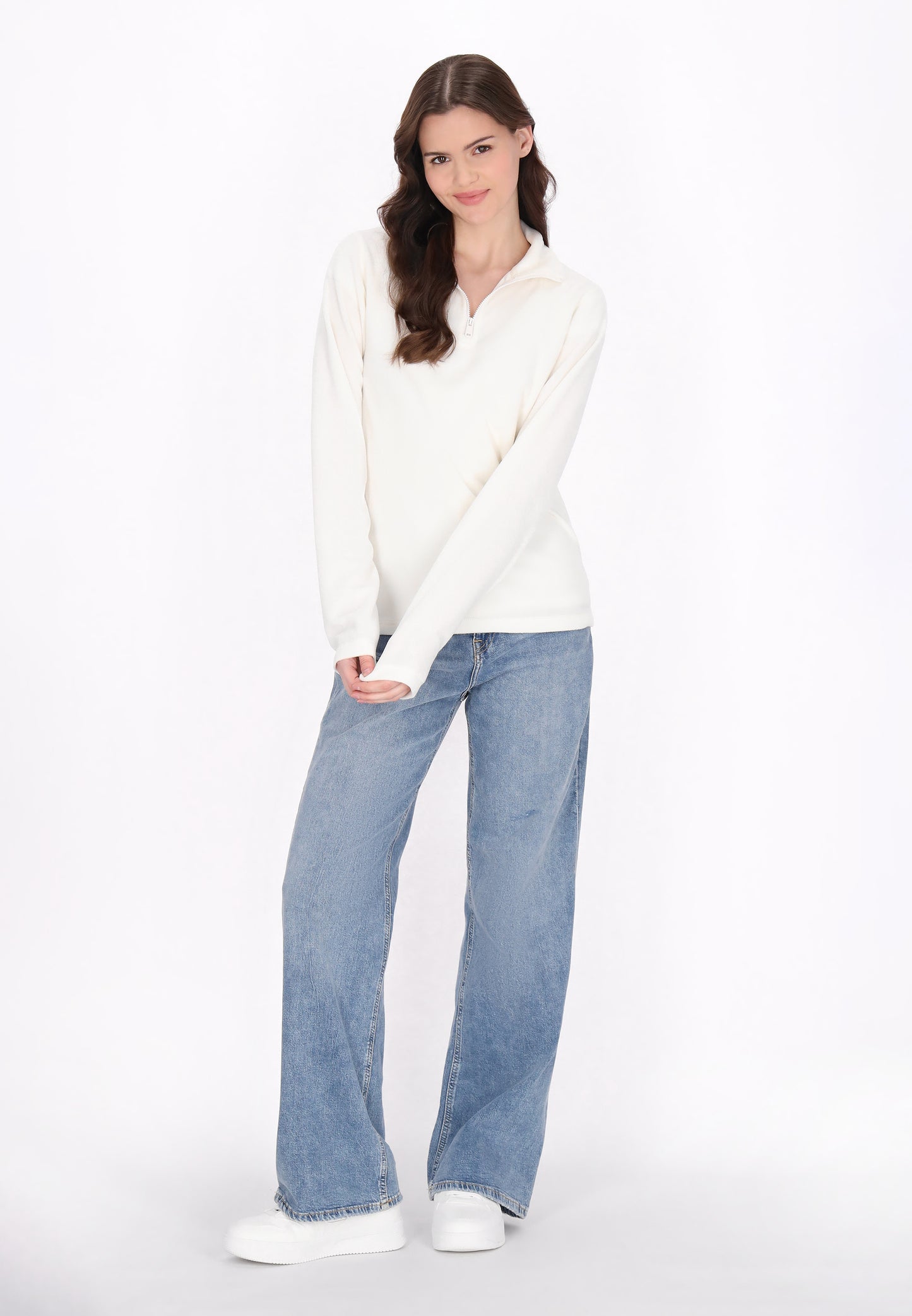 myMo Damen Fleecepullover