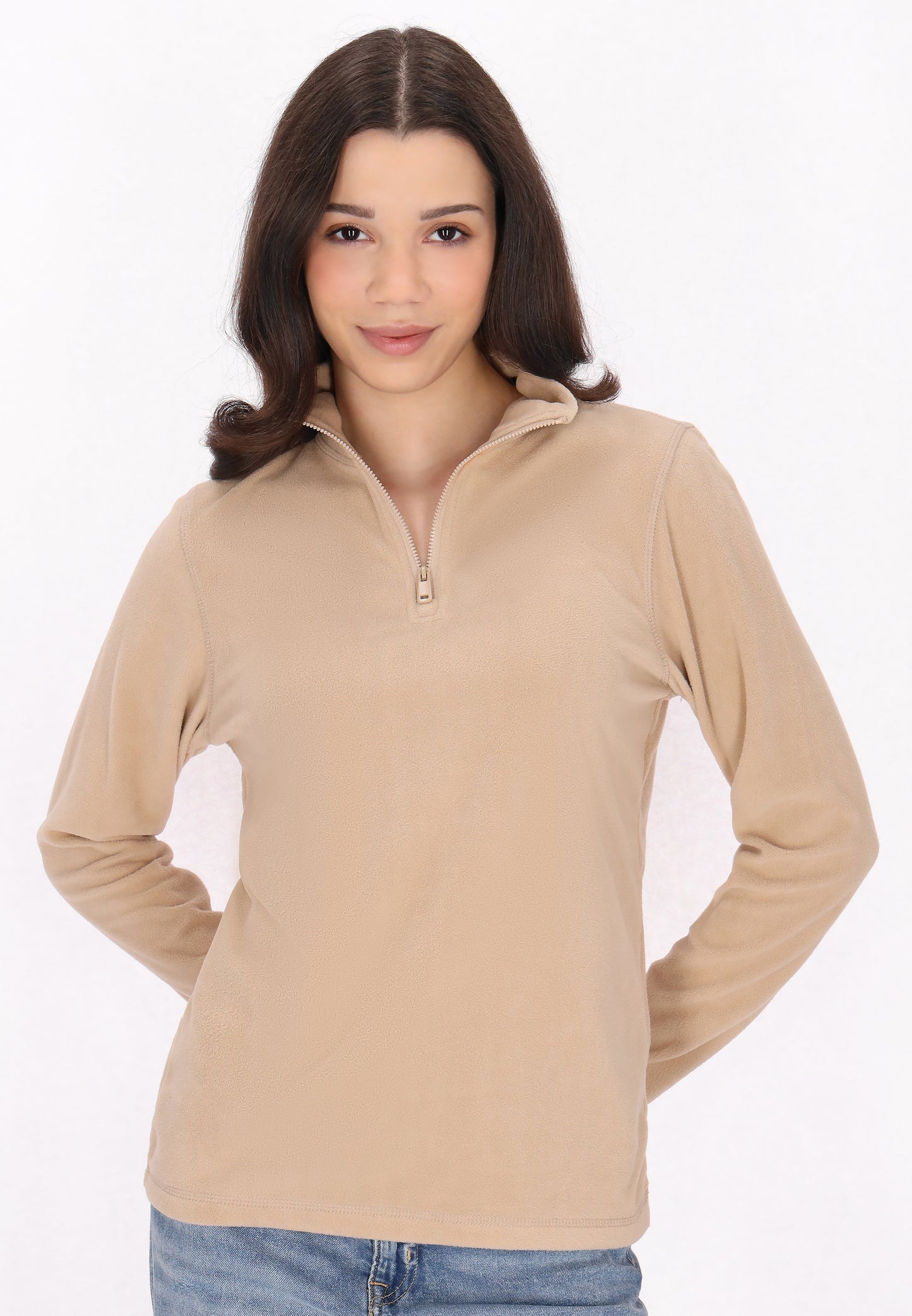 myMo Damen Fleecepullover