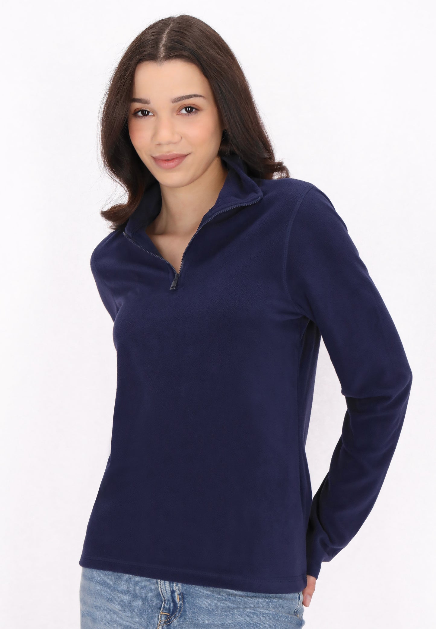 myMo Damen Fleecepullover