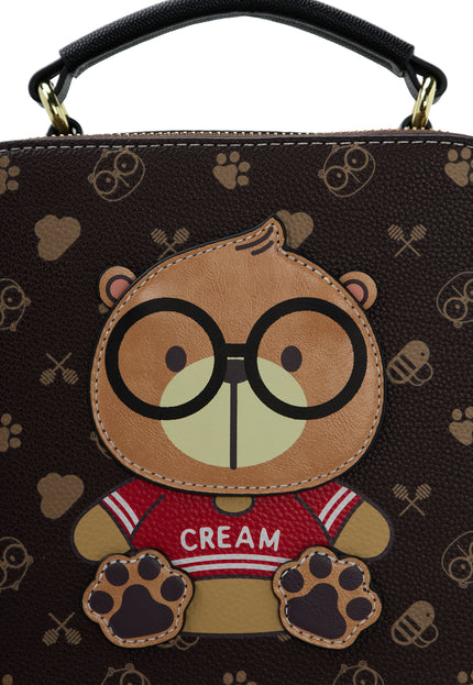myMo pop Cream Bear Handbag