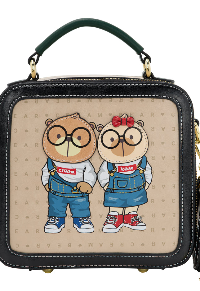 myMo pop Cream Bear Handbag