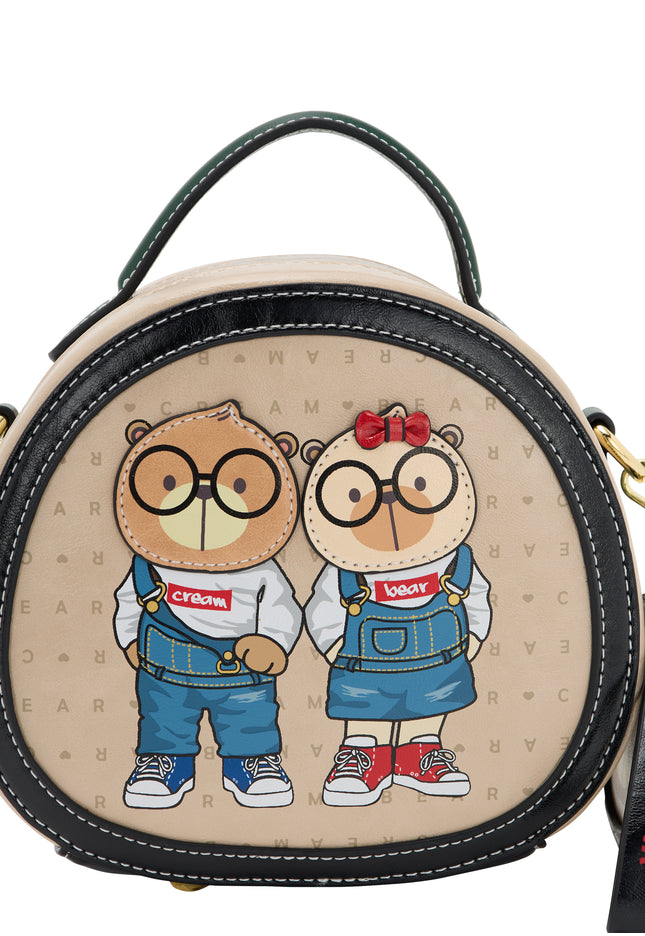 myMo pop Cream Bear Handbag