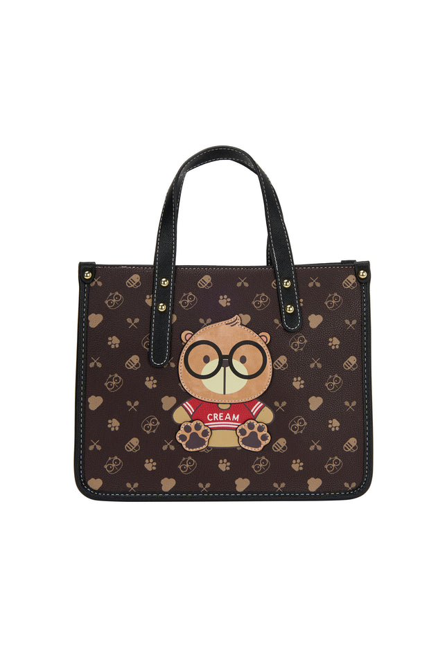 myMo pop Cream Bear Handbag