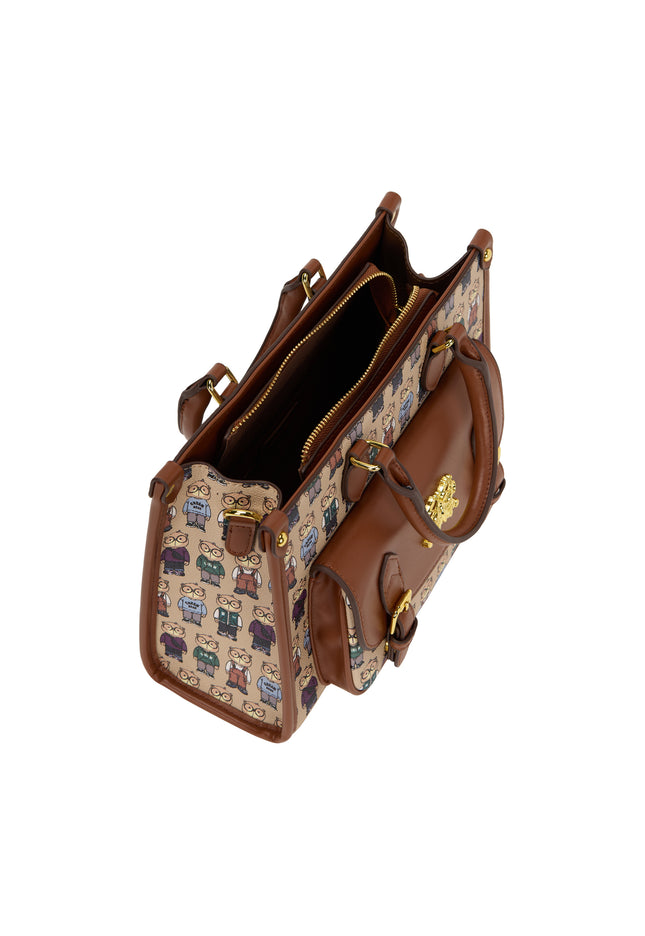 myMo pop Cream Bear Handbag