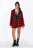 Black Red Check