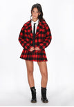 Black Red Check
