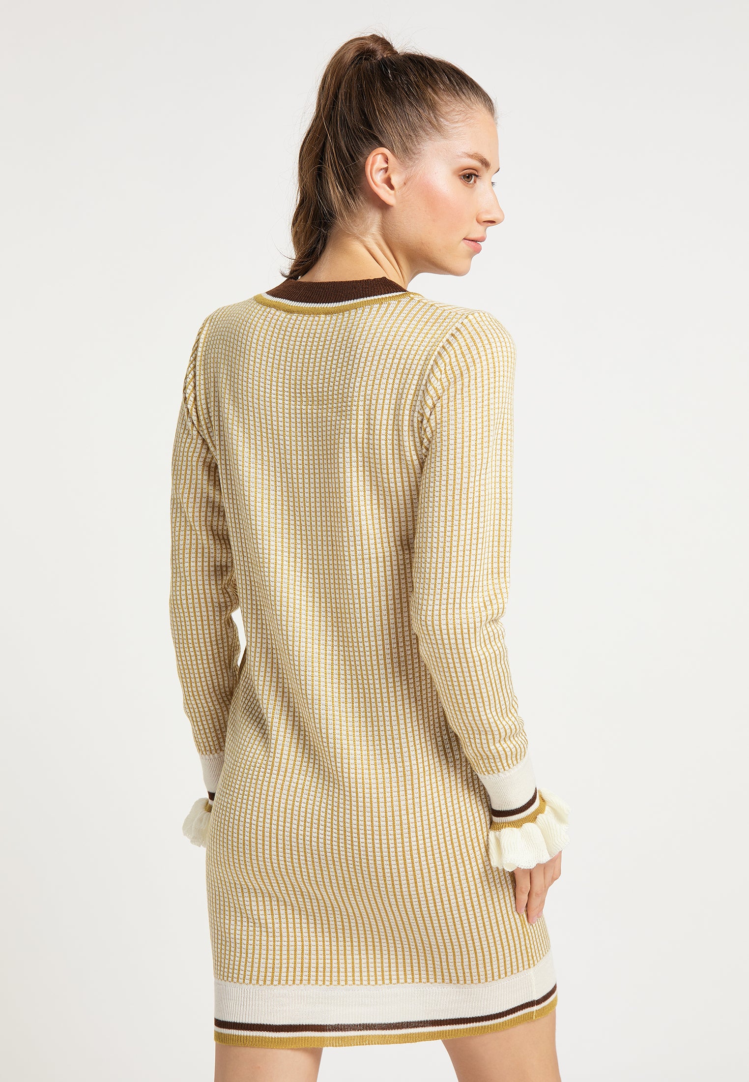 myMo Damen Strick Kleid