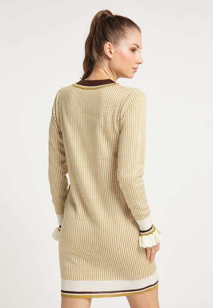 myMo Damen Strick Kleid