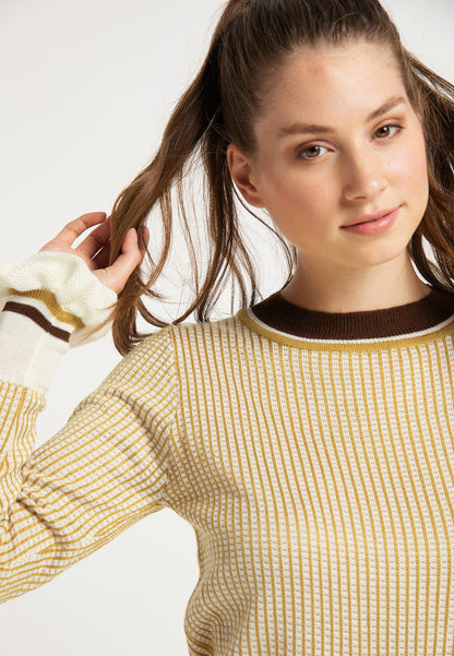 myMo Damen Strick Kleid