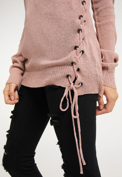 myMo ROCKS Damski Sweter Dzianinowy