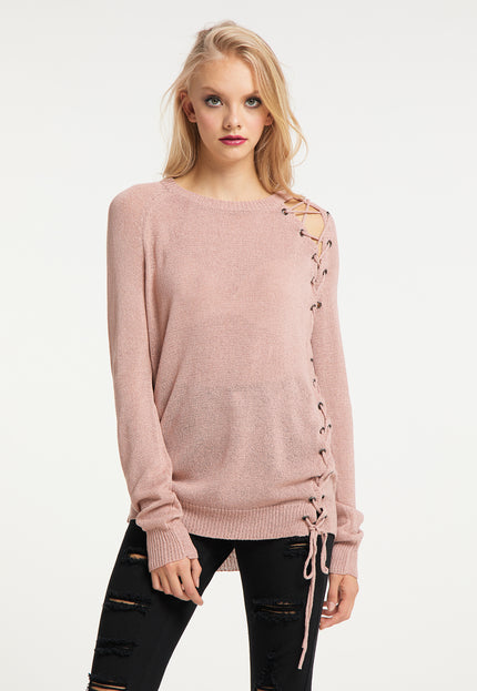 myMo ROCKS Damski Sweter Dzianinowy